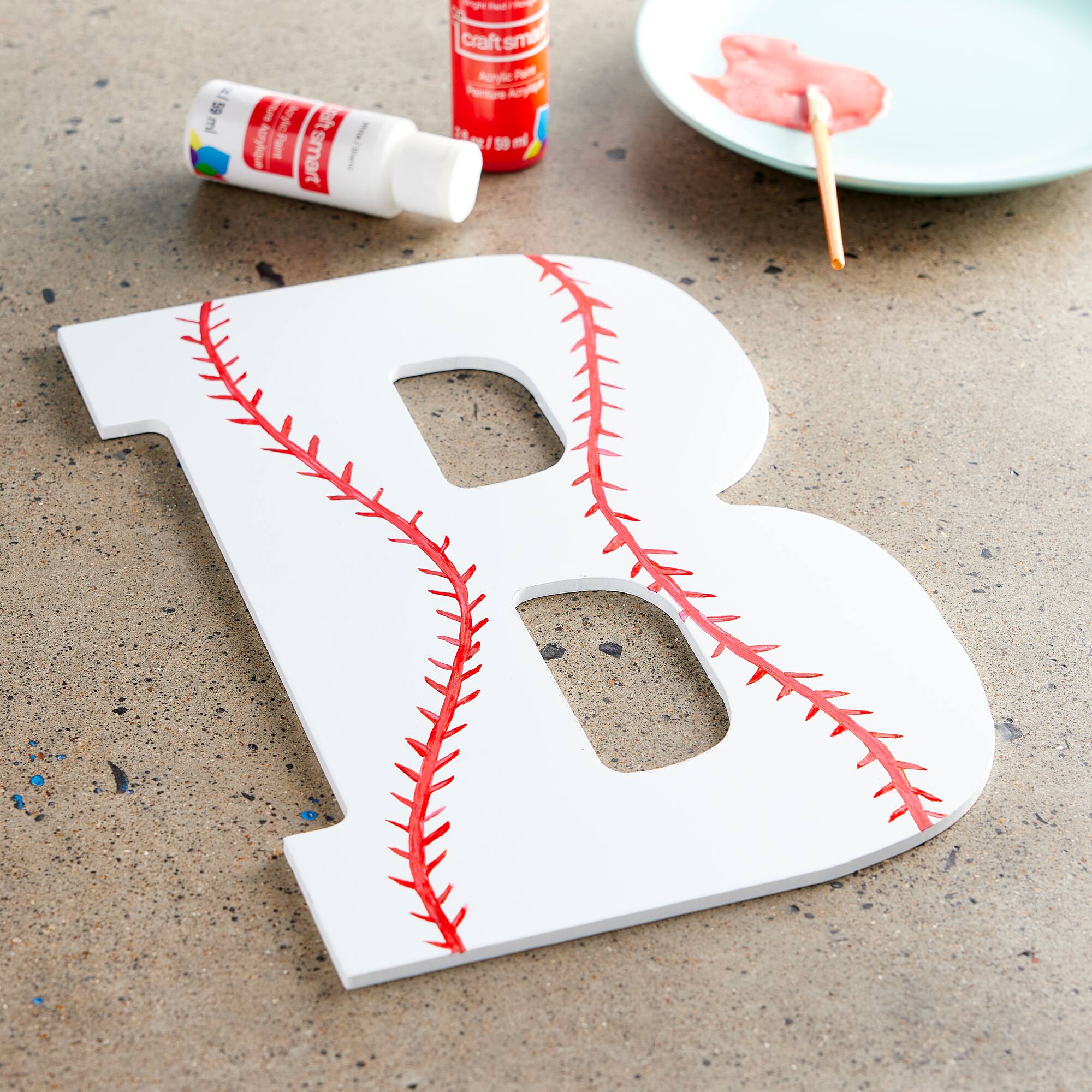 13" White MDF Uppercase Letter by Make Market
